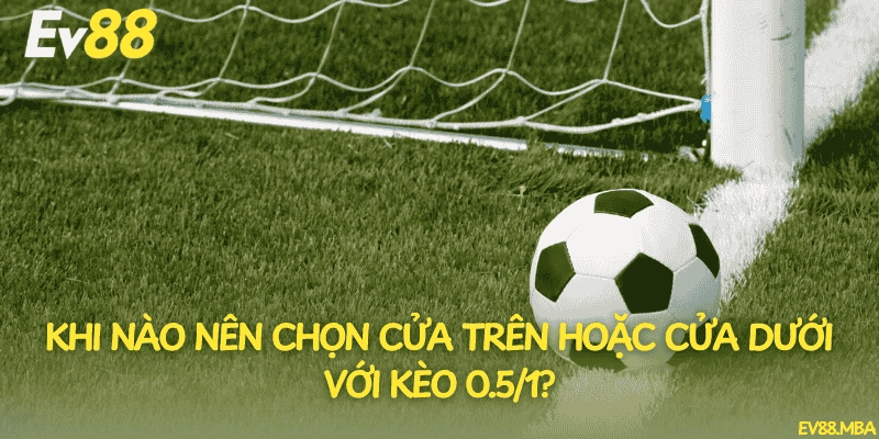 Khi nào nên chọn cửa trên hoặc cửa dưới với kèo 0.5/1?