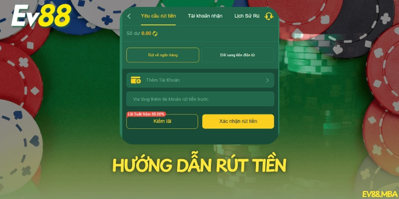 Quá trình rút tiền dễ dàng, xử lý nhanh chóng